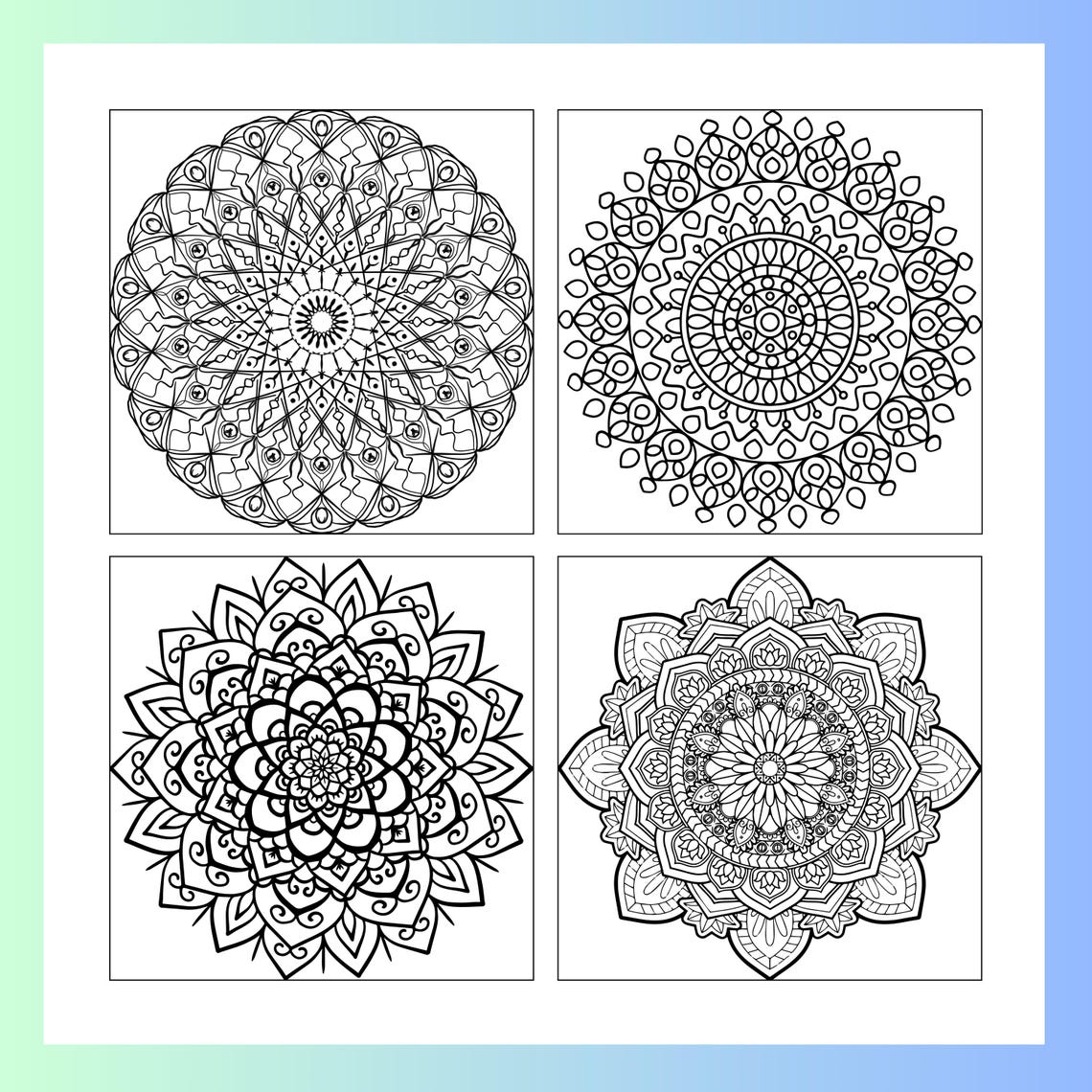  Foto zu 16 Circular Mandalas Coloring Book - Intricate Round Designs for 