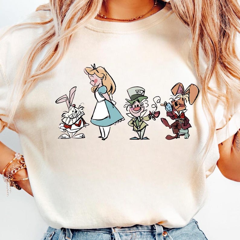 Retro Alice in Wonderland Png, Alice in Wonderland Digital Sublimation ...