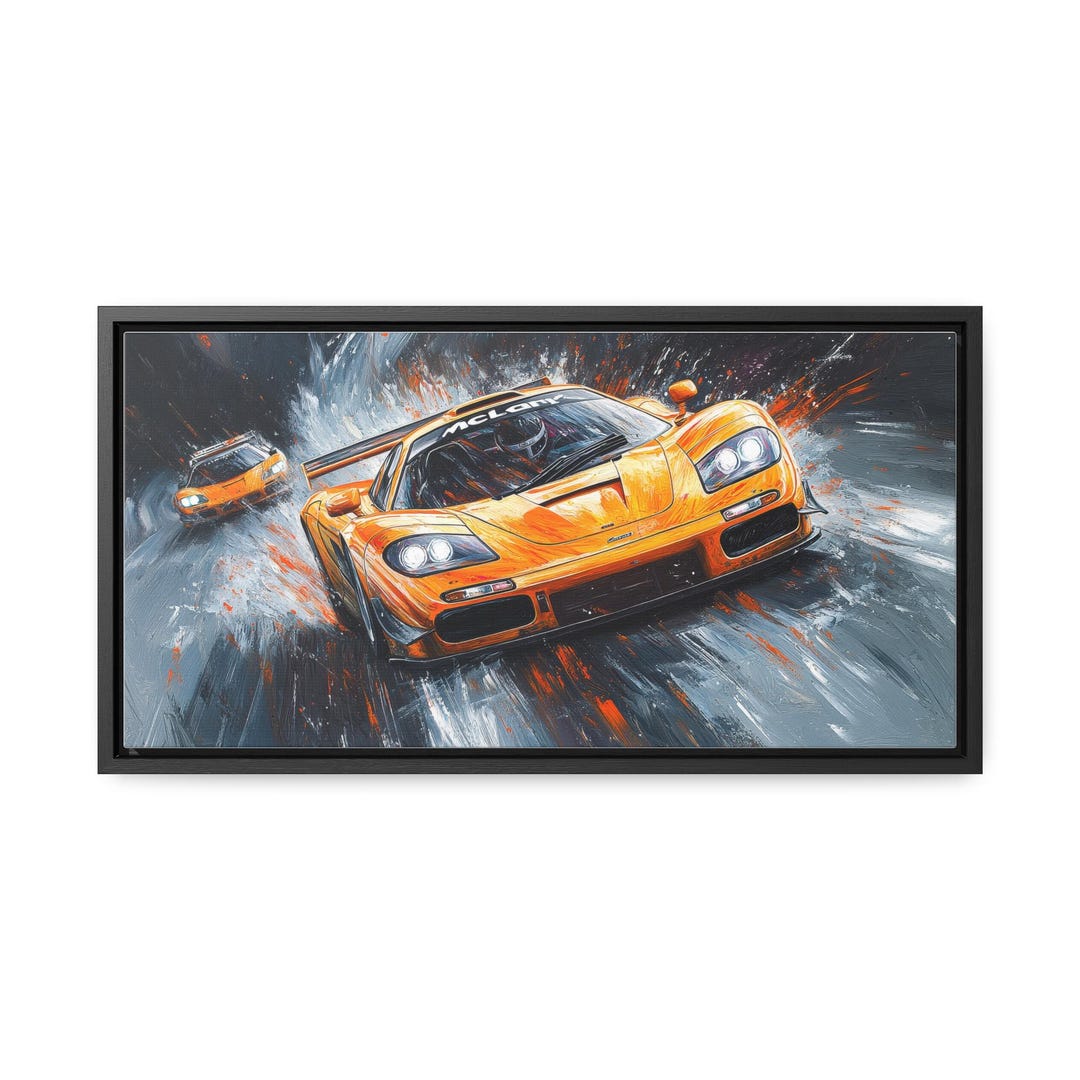 Mclaren F1 GTR Inspired Canvas Oil Painting Style Gift for a Racing Fan ...