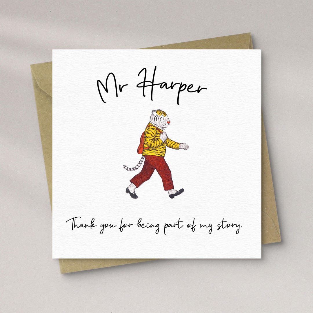 Teacher Thank You Card | Personalised Teacher Card | End of Term ...