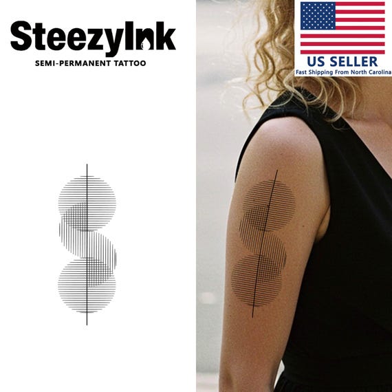 Steezyink Semi-permanent Tattoo Vortex Last Upto 2 Weeks 2 X 7