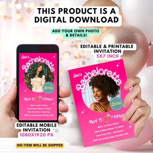 Bachelorette Invite - Fun Cute Girly