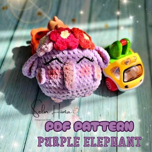 Elephant Crochet, No Sew Crochet, Stuffed Elephant, Elephant Plush Toys
