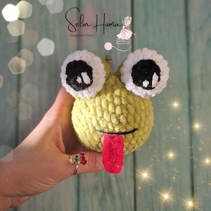 Frog Crochet Toy, Frog Amigurumi Toy, Kawaii Crochet Frog, Frog Pattern