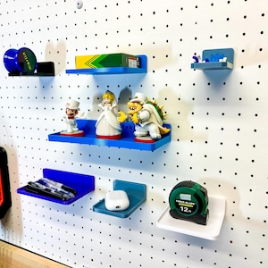 Shelves Available In Multiple Sizes - Fits Most Standard 1&quot; Spaced Pegboard - Custom Versatile Pegboard Organization and Storage Solutions