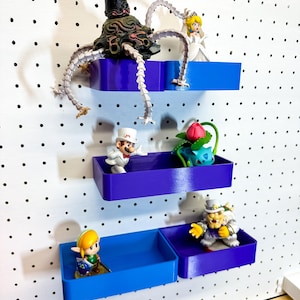 Bins Available In Multiple Sizes - Fits Most Standard 1” Spaced Pegboard  - Custom Versatile Pegboard Organization and Storage Solutions