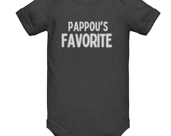Le cache-couche préféré de Pappou – cadeau de baby shower grec, tenue drôle de petit-enfant grec