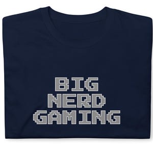 Big Nerd Gaming Shirt - Funny Geek Gamer Tee - Nerdy Video Game Gift - Retro Gamer T-Shirt - Unisex Gaming Apparel for Nerds and Geeks