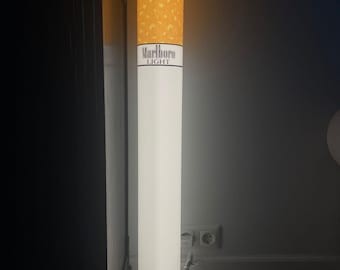 Lámpara con forma de encendedor de cigarrillo | Luz LED de estilo retro vintage | Diseño personalizado disponible | Decoración estética para el hogar | Regalo único