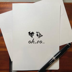 cartão de aniversário para ele/para ela - ok, então... - cartão de aniversário engraçado - cartão só porque sim - SSC023