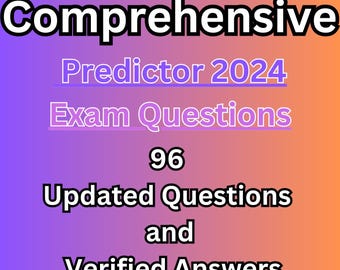 ATI PN Comprehensive Predictor 2024 Exam: 96 Updated Questions (PDF Download)