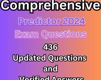 ATI PN Comprehensive Predictor 2024 Exam: 436 Questions (Digital Download)