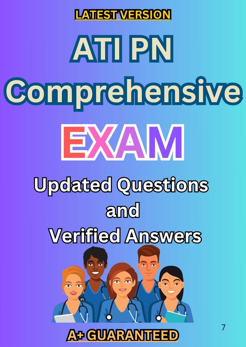Ati Pn Comprehensive 230 Questions With Correct And Verified Answers Photo Inspiration