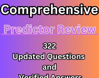 ATI PN Comprehensive Predictor Review: 322 Updated Questions (Digital Download)