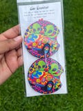 Alien Lisa Frannk Car coasters | Girly Car accessories | Vintage