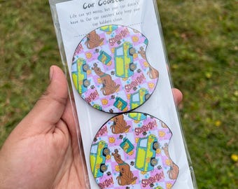 Scobby doo Car Coasters | Trendy Coasters | Car accessories
