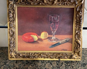 Vintage Oil still life