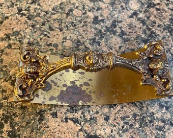 Antique Ornate Brass Rocking Blotter