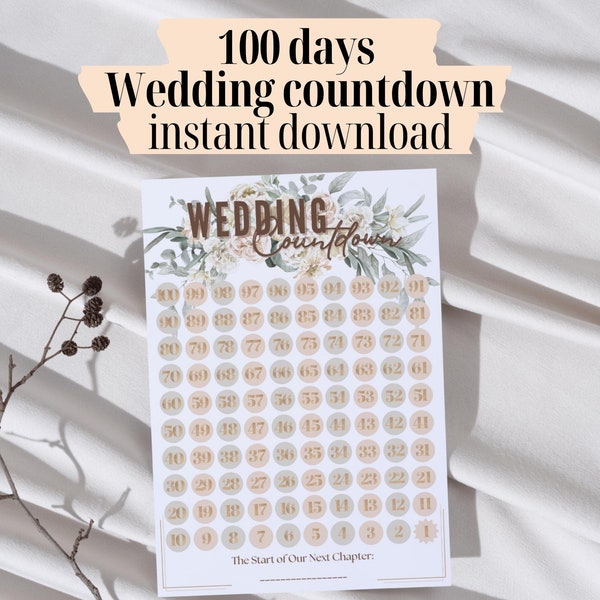 Wedding Countdown - Etsy