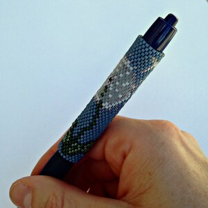 Pen Cover Pattern - Dandelion - Peyote Pattern