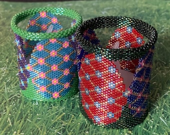 Candle Cover Pattern - Faberge Egg - Peyote Pattern - Tubular Peyote Beading Pattern