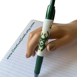 Pen Cover Pattern - Buck - Peyote Pattern