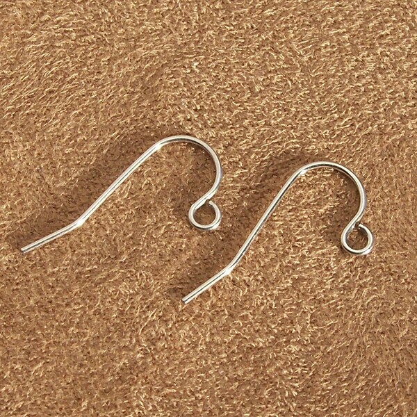 Short Stainless Surgical Steel Earwire Hooks - Qty 100