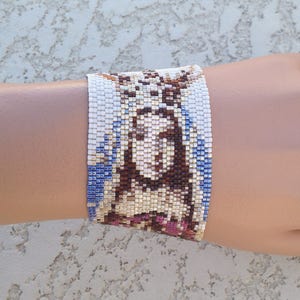 Patron Saint of Brazil Pattern Peyote Bracelet Pattern image 3