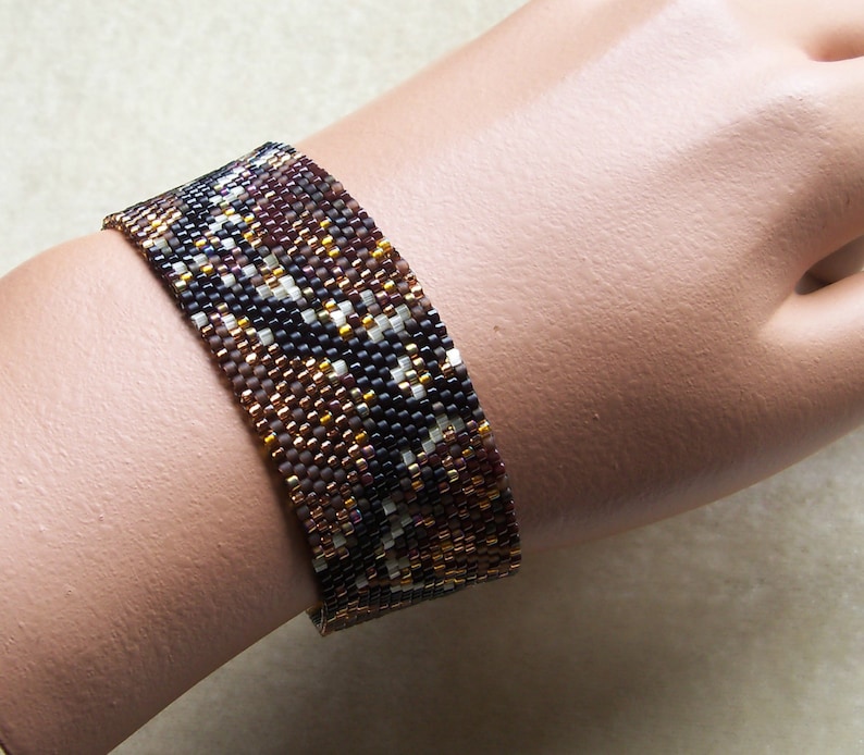 Snake Skin Bracelet Pattern Peyote Pattern Etsy