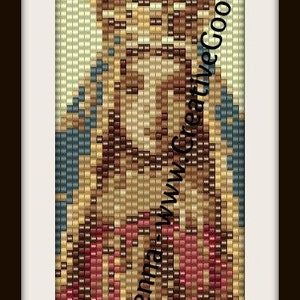 Patron Saint of Brazil Pattern Peyote Bracelet Pattern image 4