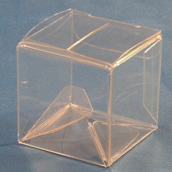 25 Clear Boxes - 1 1/2 x 1 1/2 x 1 1/2