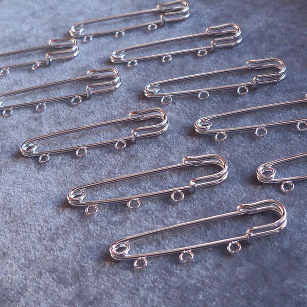 Kilt Pins with 3 Loops - 2 inches - Package of 9