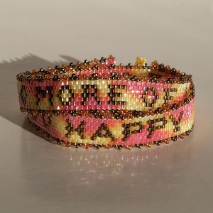 Do More of What Makes You Happy Bracelet Pattern Peyote Pattern image 1