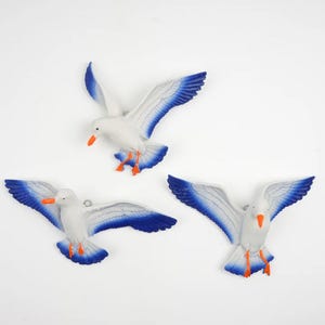 Seagull Wall Decor - Handmade 3D Seagull Bird Art, Ocean & Sea-Themed Wall Ornament, Perfect Christmas Gift for Coastal Lovers