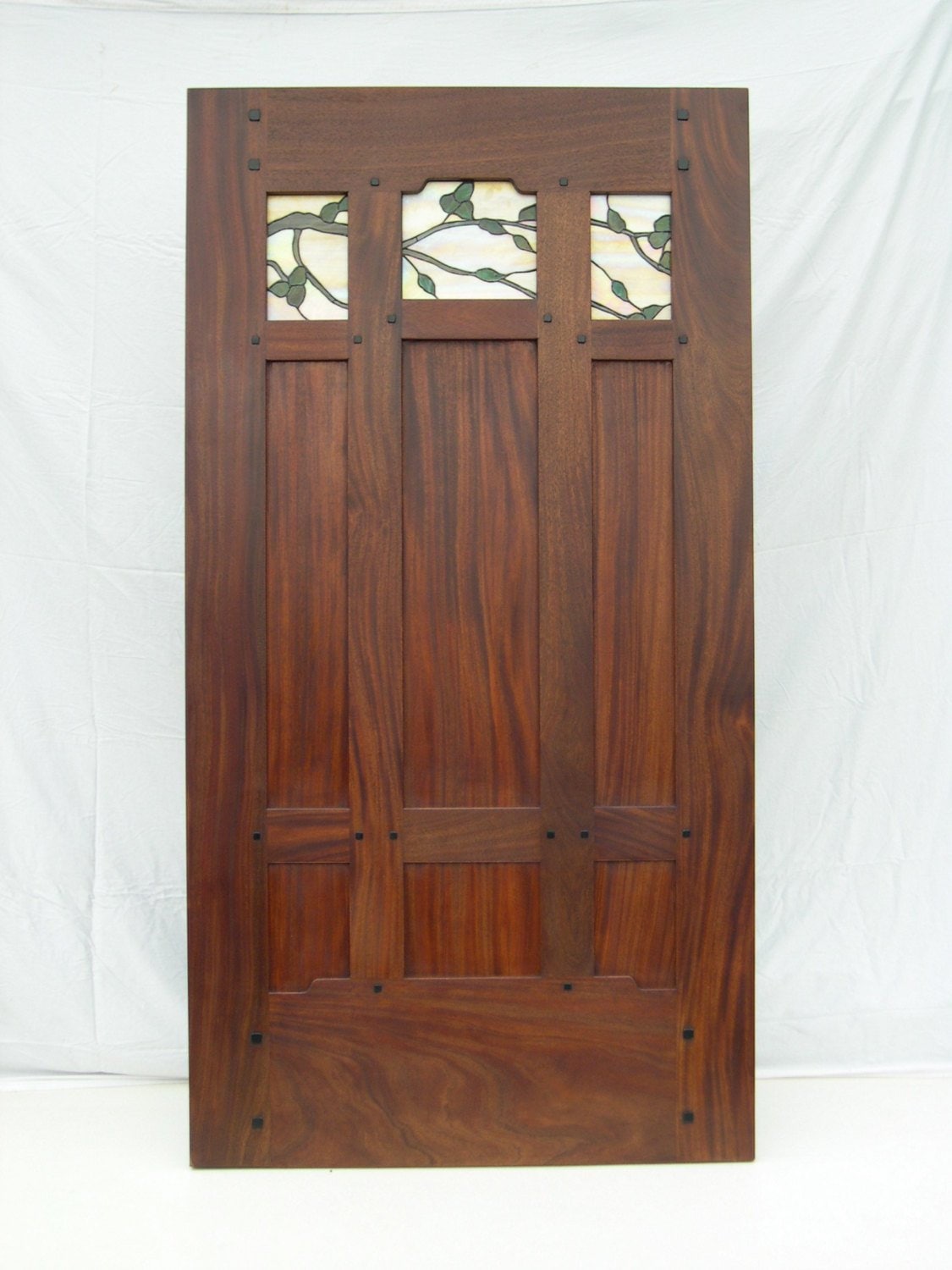 Arts & Crafts Entry Mahogany Door - Etsy