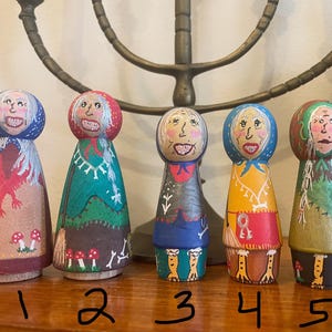 Hand painted unique Baba Yaga folk friend