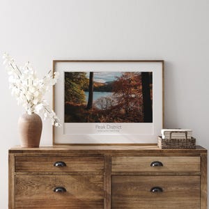 The Peak District • A4 Digital Travel Print • Lady Bower  • Peak District Print • Landscape • Travel Poster •