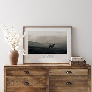 The Peak District • A4 Digital Travel Print • Kinder Scout • Peak District Print • Landscape • Travel Poster •