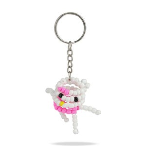 cute Beaded Keychain - Handmade cartoon key chain- sentimental gifts