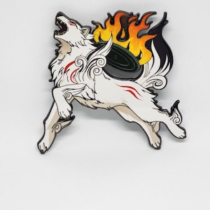 Okami Amaterasu Enamel Pin