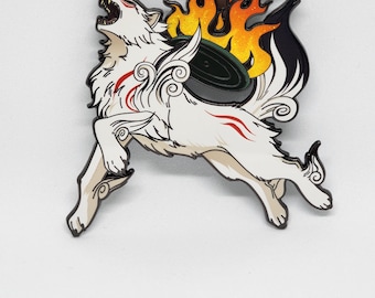 Okami Amaterasu Enamel Pin