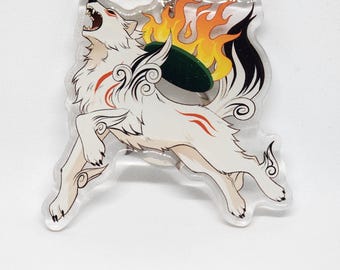Okami Amaterasu Acrylic Charm