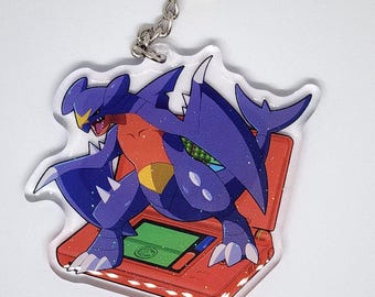Garchomp DS Lite Acrylic Charm