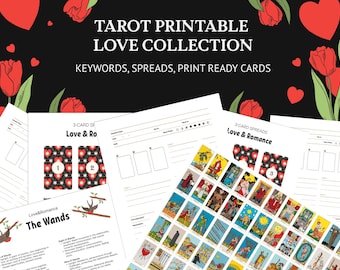 Tarot Love Spreads Guide: 24 Relationship Readings, Card Meanings, Cheat Sheet PDF | Ex Lover, Secret Admirer, Soulmate, Marriage Prediction