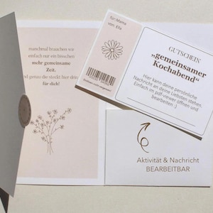 Gepersonaliseerde voucher om af te drukken | PDF-download met voucherverpakking – last minute cadeau-idee