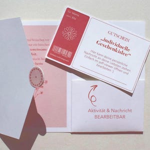 Personalisierter Gutschein Mama | PDF Download | Gutschein zum Ausdrucken mit Gutscheinverpackung | Last Minute Geschenk