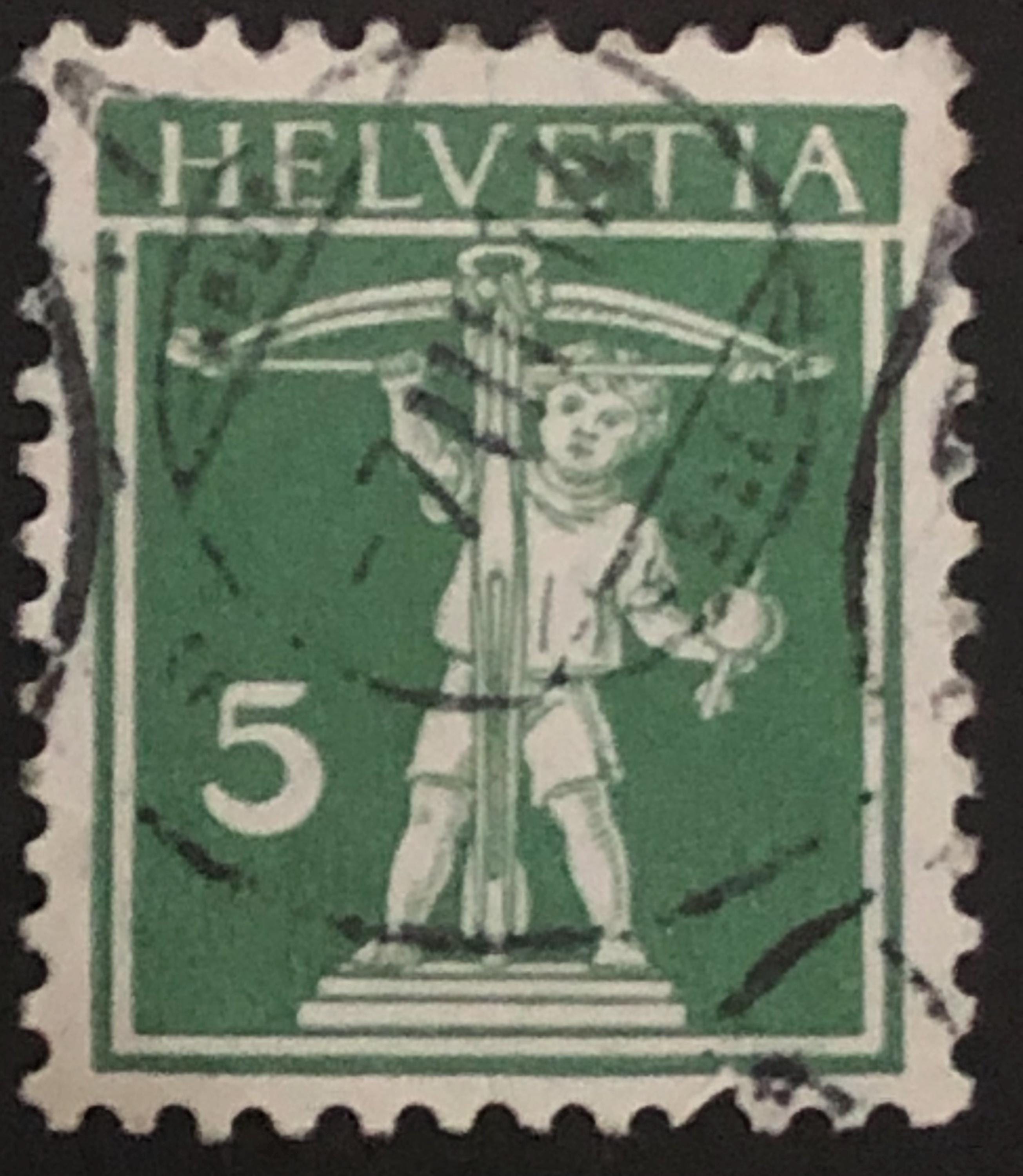 Swiss stamp helvetia - Etsy 日本