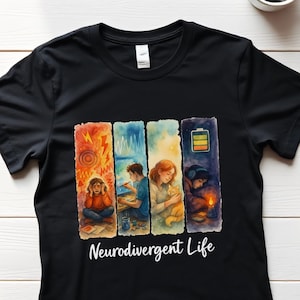 Neurodivergent Shirt, Mental Health T-Shirt, ADHD Awareness Shirt, Anxiety Stimming, Disorder Tshirt, Neurodivergent Life Design