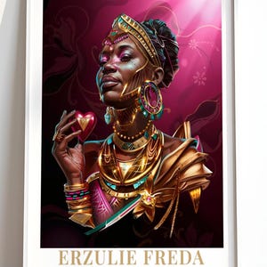 Erzulie Freda Art Print, Vodou Loa, Haitian Goddess (Digital Download)