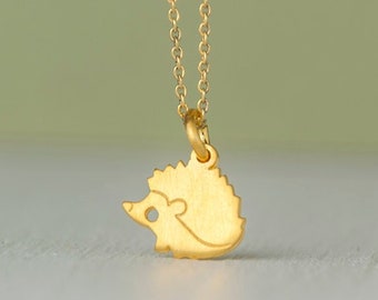 Hedgehog Necklace in sterling silver / Kids Jewelry / Cute Animal Jewelry